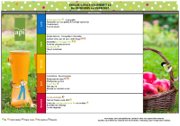 Menus du 25 au 29 août