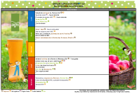 Menus du 23 au 27 mars