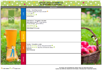 Menus du 20 au 24 avril