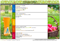 Menus du 15 au 19 juin